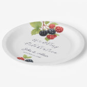 ロマンチック素朴な秋のベリ結婚ーの写真バック ペーパープレート (アングル)