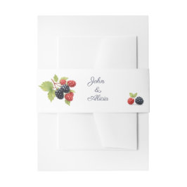 ロマンチック素朴な秋のベリ結婚ーの写真バック 招待状ベリーバンド