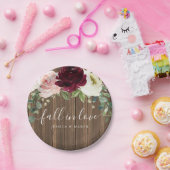 ロマンチック素朴な緑のブライダルシャワープレート ペーパープレート (パーティー)