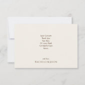 ロマンチック素朴な西カントリーレザーとレース サンキューカード (裏面)