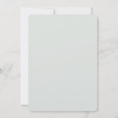 ロマンチック素朴グリーンホワイト金ゴールドボー結婚ズ 招待状 (裏面)