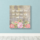 ロマンチック素朴シック キャンバスプリント (インサイチュ (ウッドフロア))