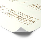 ロマンチック素朴ハミングバードキスラブバードウェディング ポスター (角)