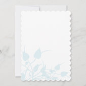 ロマンチック素朴ハミングバードキスラブバードウェディング 招待状 (裏面)