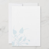 ロマンチック素朴ハミングバードキスラブバードウェディング 招待状 (裏面)