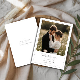 ロマンチック素朴フォトボ縁どホフレ結婚ーム セーブザデート