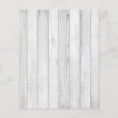 ロマンチック素朴レッドローズバジェット結婚式招待状 (裏面)