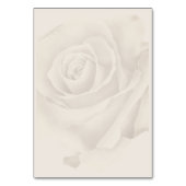 ロマンチック素朴白バラ結婚ズ テーブルナンバー (裏面)