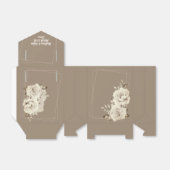 ロマンチック素朴白バラ結婚ズ フェイバーボックス (折り畳みなし)