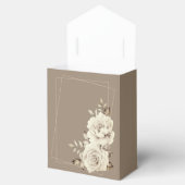 ロマンチック素朴白バラ結婚ズ フェイバーボックス (オープン)