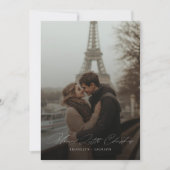 ロマンチック結婚したなクリスマスの写真 シーズンカード (正面)