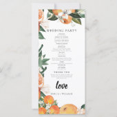 ロマンチック結婚なオレンジのセレモニー (裏面)