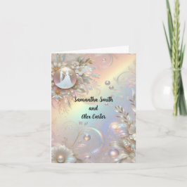 ロマンチック結婚なカップル 招待状