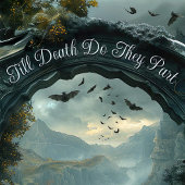 ロマンチック結婚なゴシックのアーチハロウィーン写真ブース タペストリー