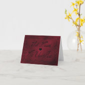 ロマンチック結婚なゴシックの記念日Til Death Love カード (黄色い花)