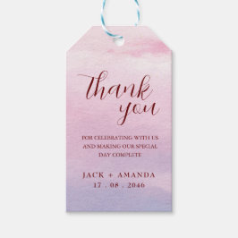 ロマンチック結婚なサンセットの装飾の包装ラベル ギフトタグ