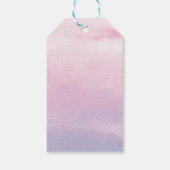 ロマンチック結婚なサンセットの装飾の包装ラベル ギフトタグ (裏面)