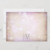 ロマンチック結婚なチャペル結婚式招待状 招待状 (裏面)