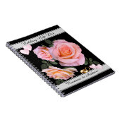 ロマンチック結婚なピンクのギフトリスト ノートブック (右側)