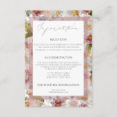 ロマンチック結婚なフローラのエンクロージャカード エンクロージャーカード (正面)