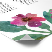 ロマンチック結婚なフローラの座席表ポスター ポスター (角)