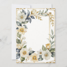 ロマンチック結婚なフローラ 招待状