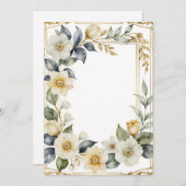 ロマンチック結婚なフローラ 招待状 (正面/裏面)