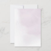 ロマンチック結婚なプラムの書感謝していはあなた サンキューカード (裏面)