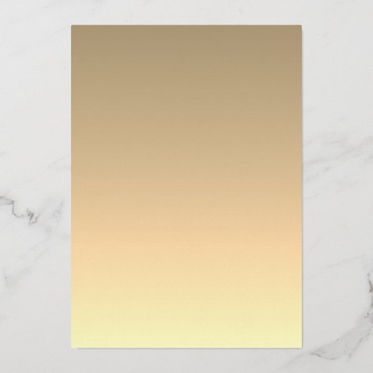 ロマンチック結婚な写真のゴールドフォイル招待状 箔招待状 (裏面)