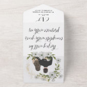 ロマンチック結婚な写真の全てを一つの招待状 オールインワン招待状 (外側)