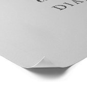 ロマンチック結婚な写真の歓迎サイン ポスター (角)