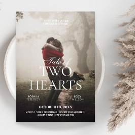 ロマンチック結婚な写真小説のポスター 招待状