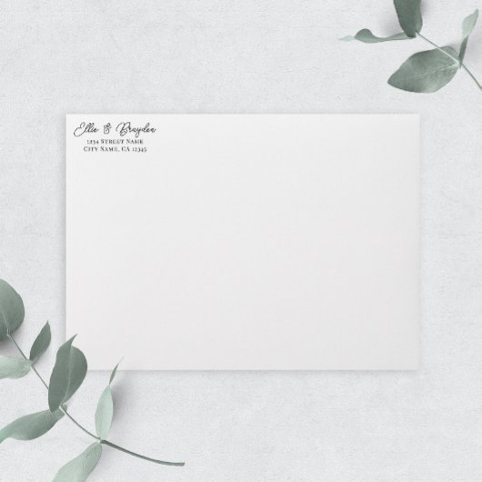 ロマンチック結婚な台本の差出人住所 セルフインキングスタンプ