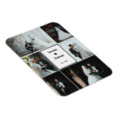 ロマンチック結婚な思い出 – 6カスタム枚の写真 マグネット (右側)