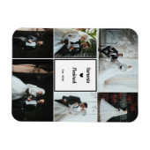 ロマンチック結婚な思い出 – 6カスタム枚の写真 マグネット (横)