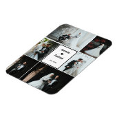 ロマンチック結婚な思い出 – 6カスタム枚の写真 マグネット (左側)