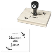 ロマンチック結婚な手作り ラバースタンプ (押印)