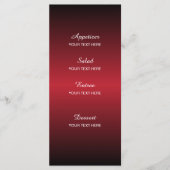 ロマンチック結婚な暗赤色で星空の夜 メニュー (正面)