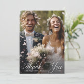 ロマンチック結婚な書道の写真2 サンキューカード (スタンド正面)