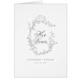 ロマンチック結婚な書道の誓いのカード