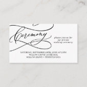 ロマンチック結婚な書道私儀カード エンクロージャーカード (正面)