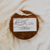 ロマンチック結婚な書道私儀カード エンクロージャーカード