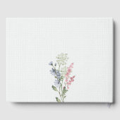 ロマンチック結婚な牧草花のゲストブック ゲストブック (裏面)