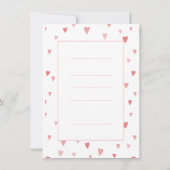 ロマンチック結婚な花嫁 招待状 (裏面)