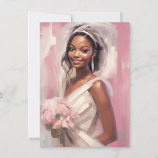 ロマンチック結婚な花嫁 招待状