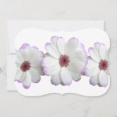 ロマンチック結婚な運命の花の運命 招待状 (裏面)