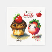 ロマンチック結婚な スタンダードカクテルナプキン (正面)