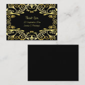 ロマンチック結婚イスラームサンキューカード ノートカード (正面/裏面)