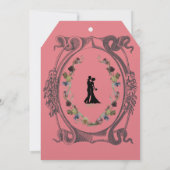 ロマンチック結婚ズフラットサンキューカード | パーソナライズ サンキューカード (裏面)