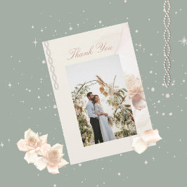 ロマンチック結婚バラサンキューカード サンキューカード